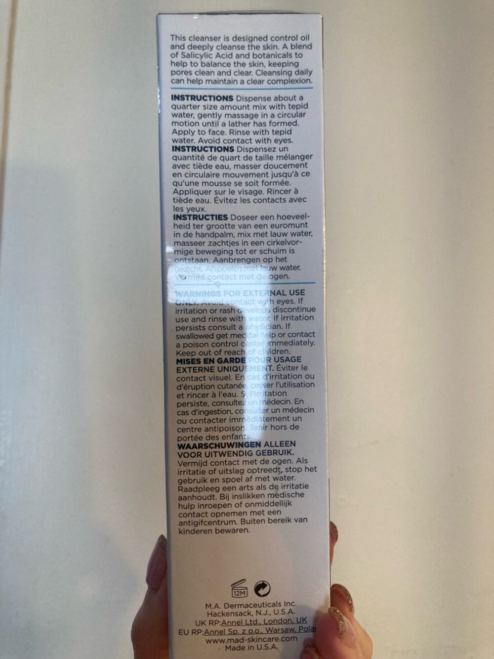 2/$40 💸 M.A.D Skincare Salicylic Cleansing Gel 200mL - Picture 2 of 2